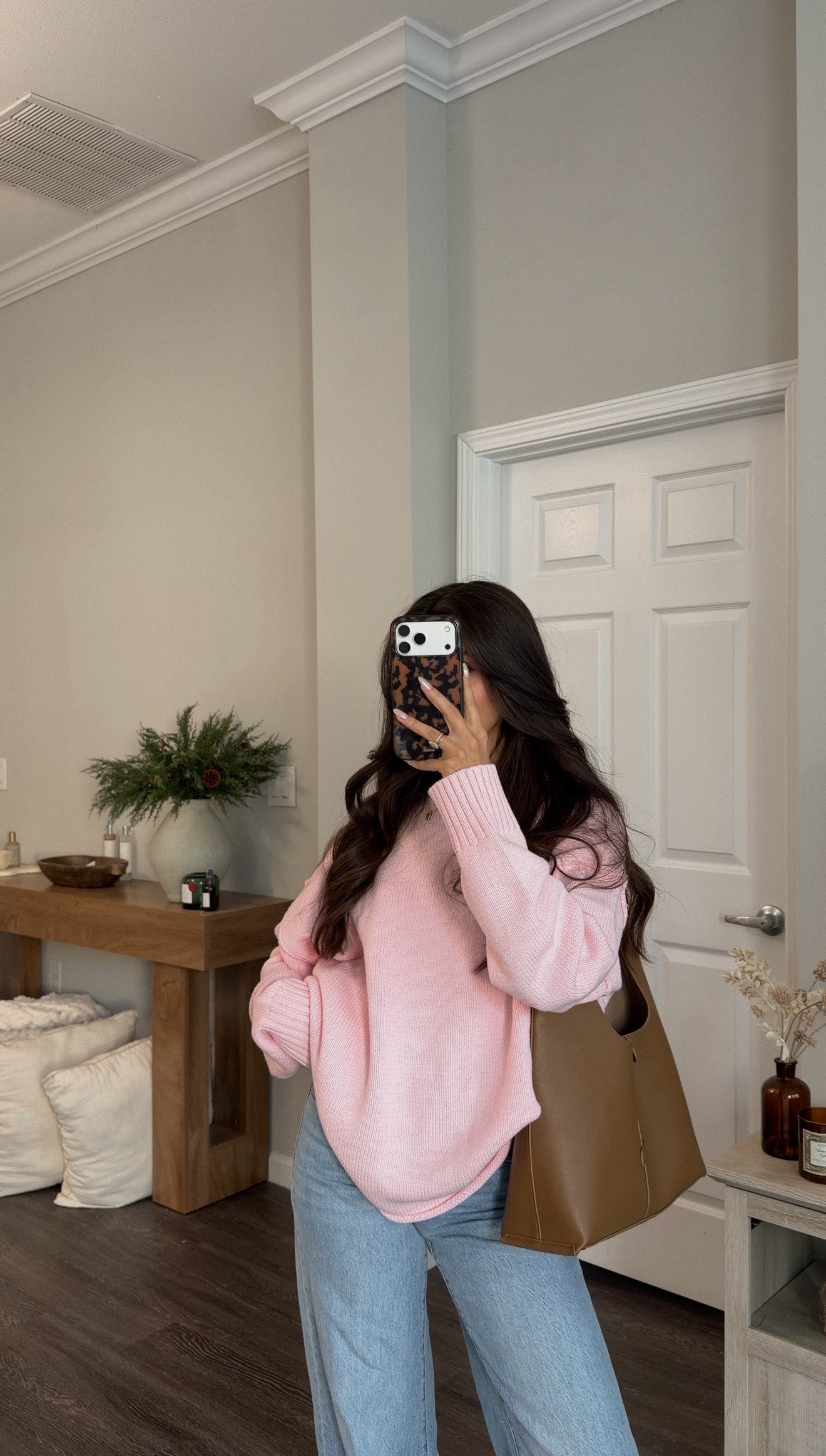 Carmen Sweater (Baby Pink)