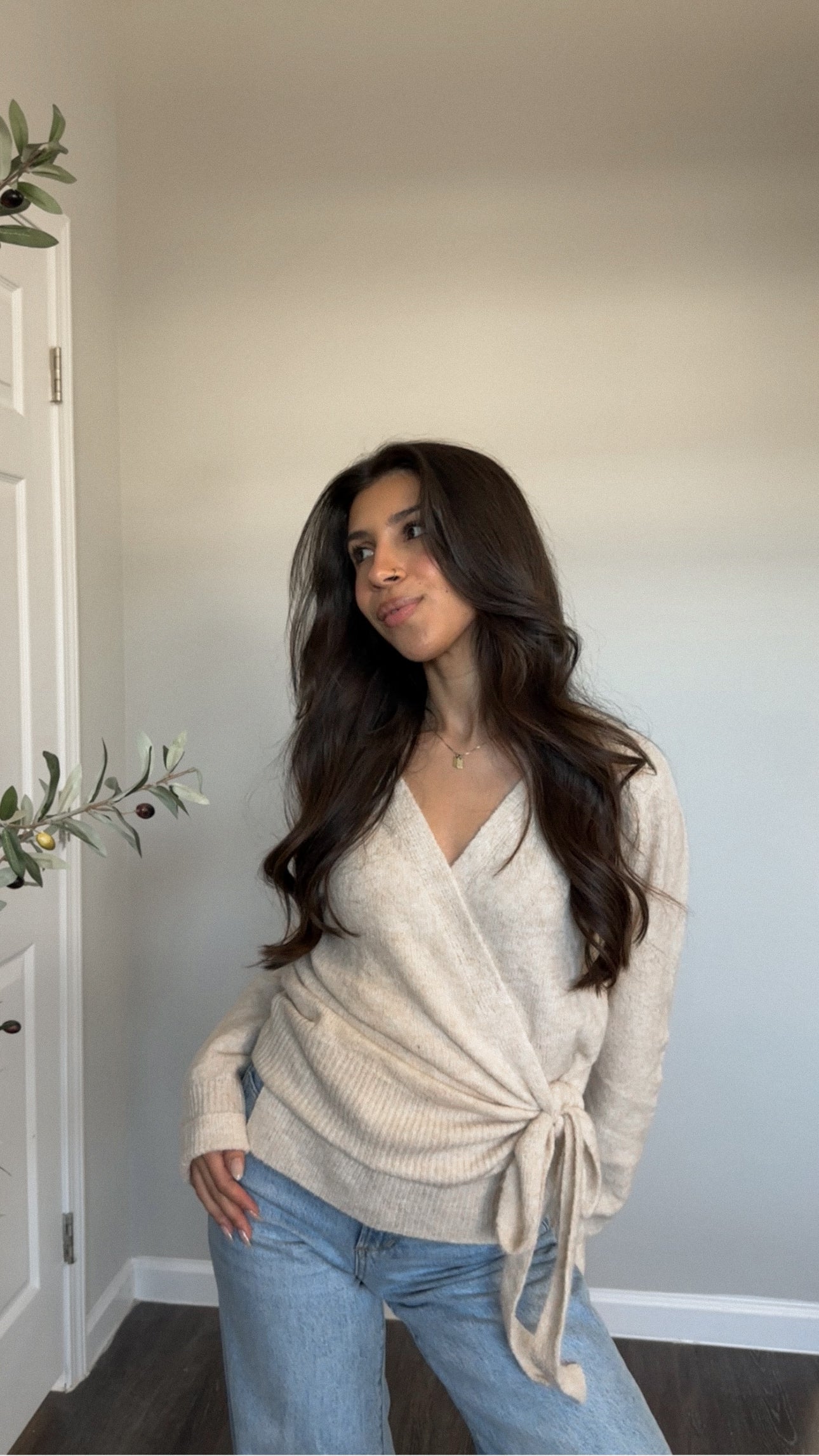 Sundae Tie Sweater (Oatmeal)