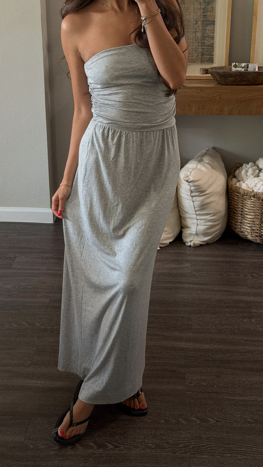 Annie Maxi Skirt (Grey)