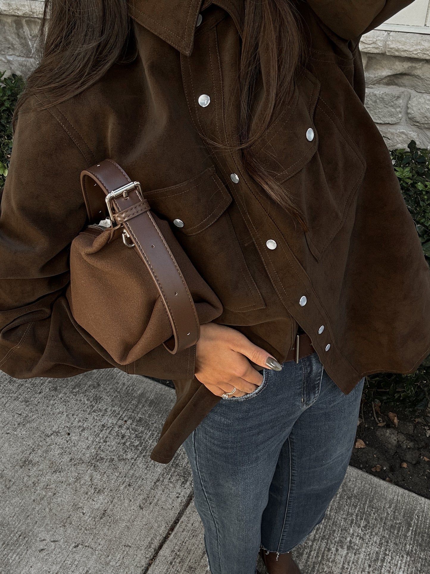 Miller Suede Button up