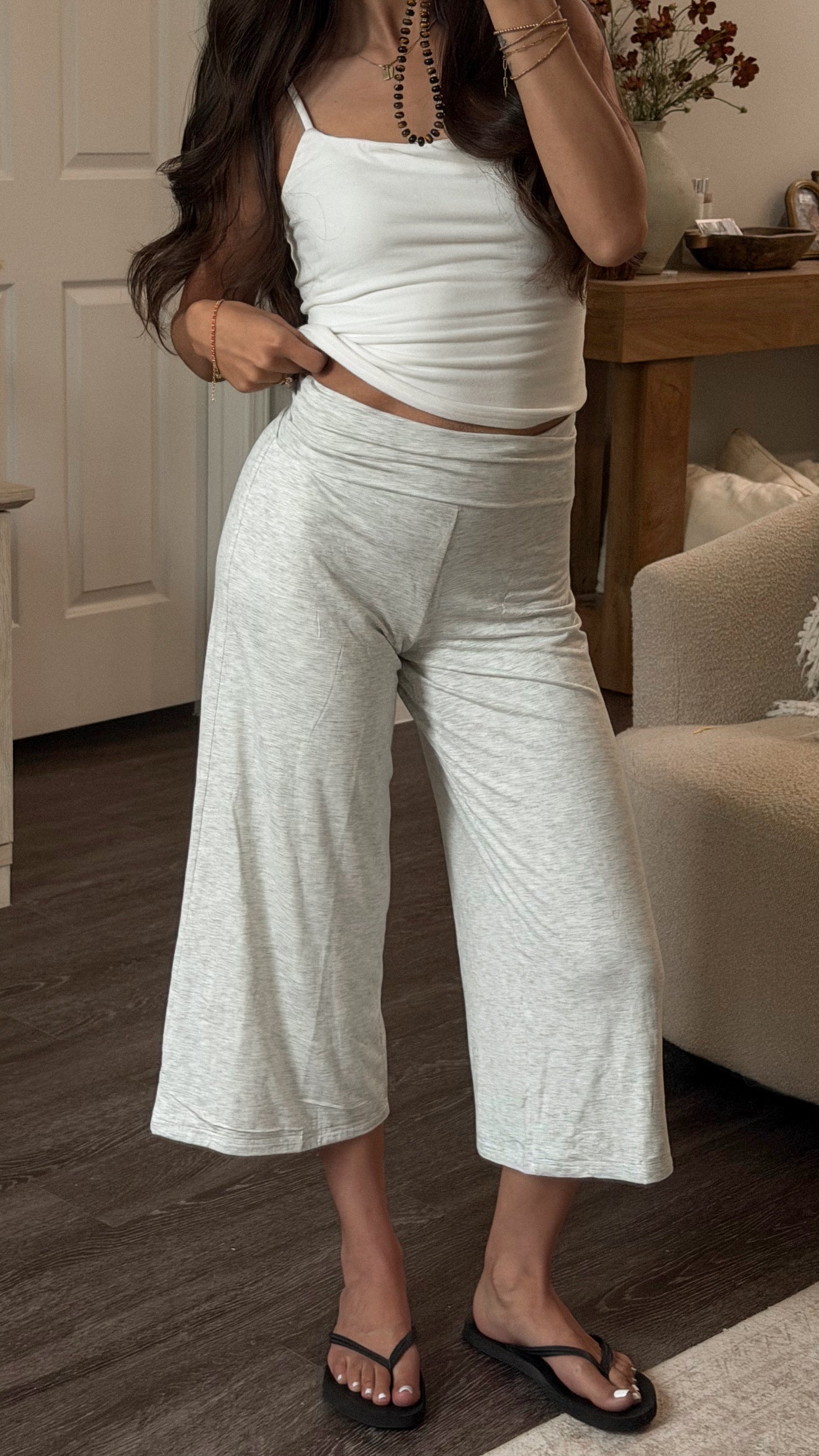 Piper Capris (Light Heather Grey)