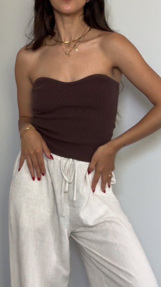 April Tube Top (Chocolate)