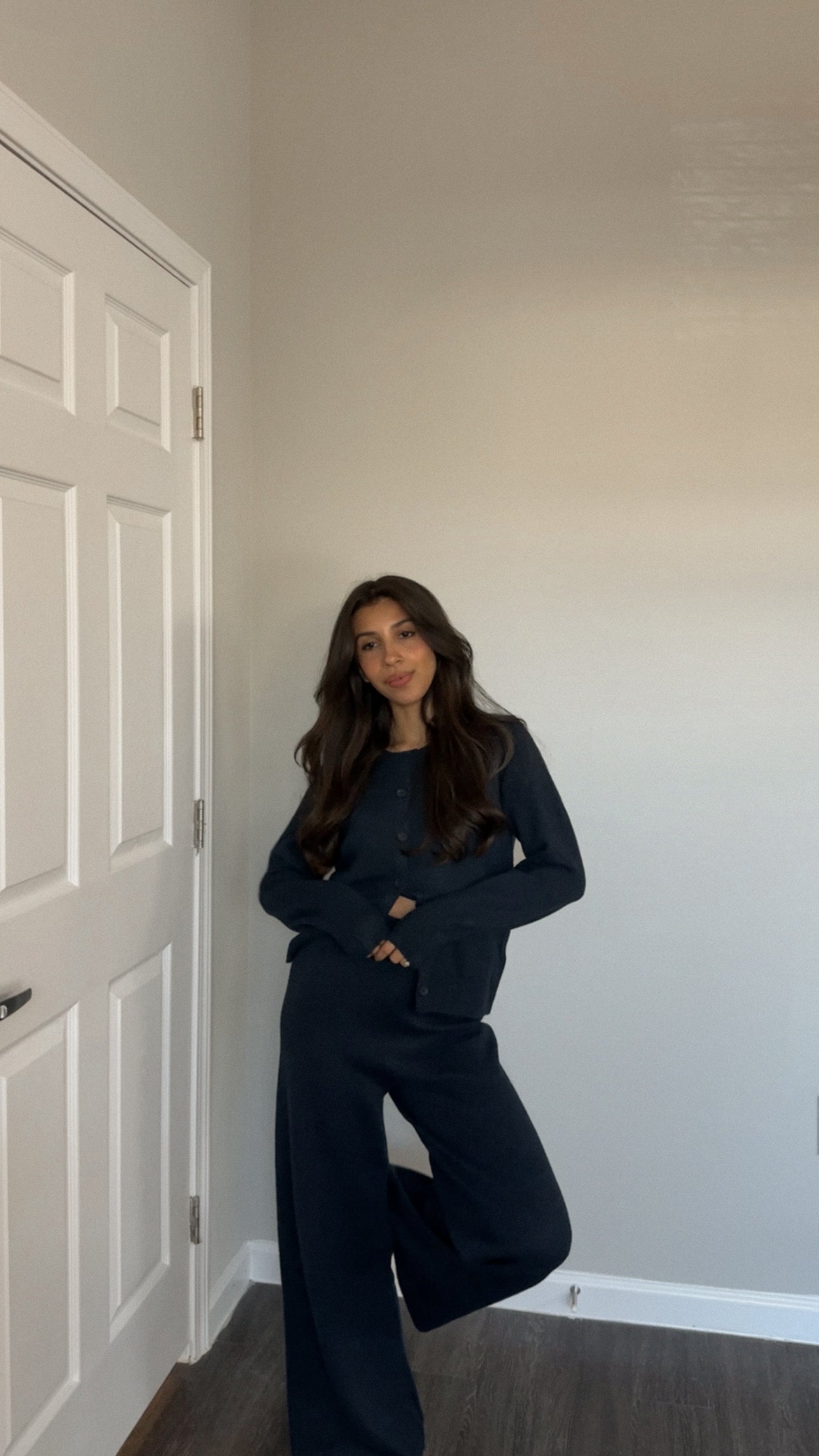 Olly Sweater Pants (Navy) *EST. SHIPS 12/12 OR SOONER*