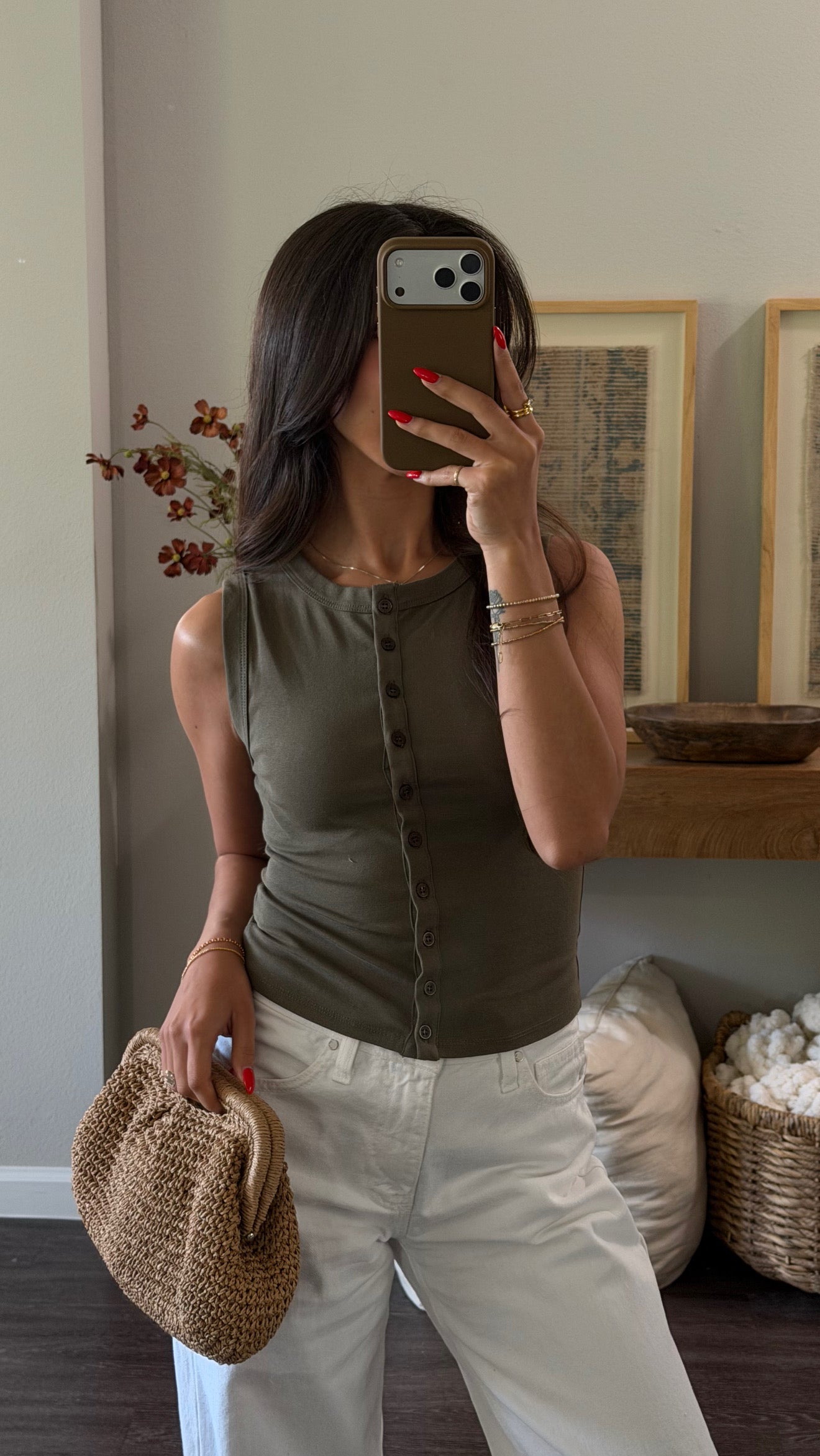 Mollie Tank (Olive)