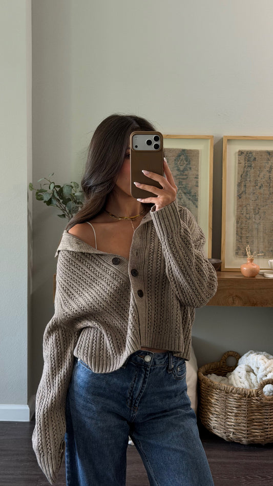 Giselle Mockneck Cardigan