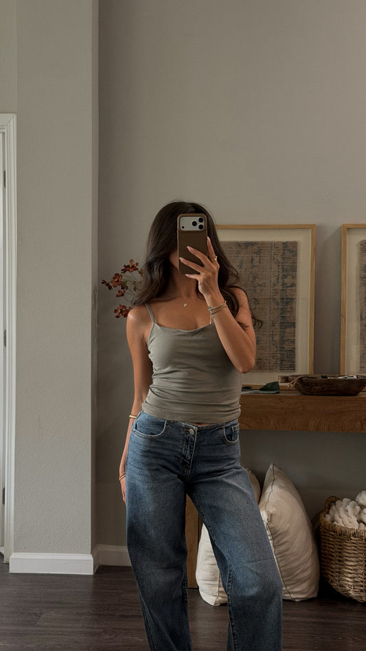 Coy Tank Top (Olive)