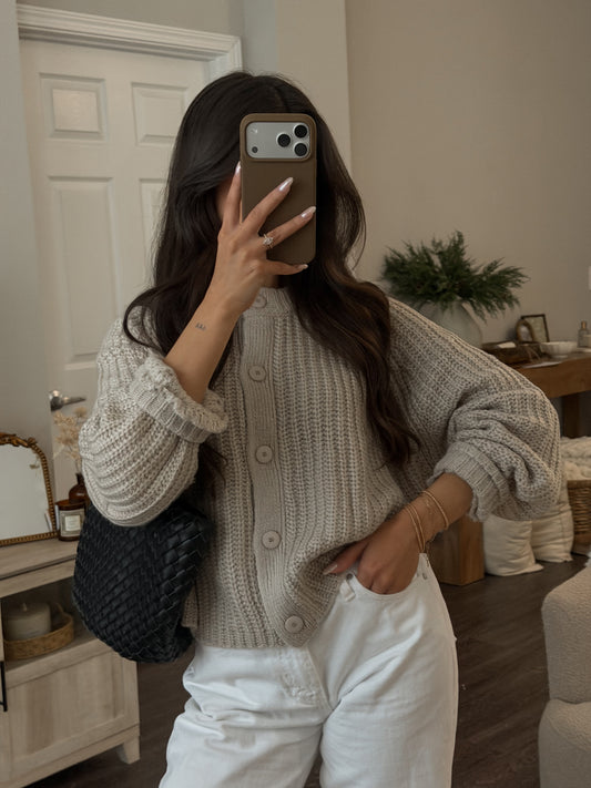 Joans Cardigan (Oatmeal)
