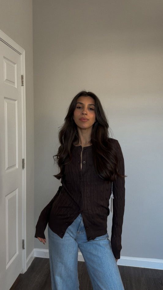 Nora Cardigan (Brown)