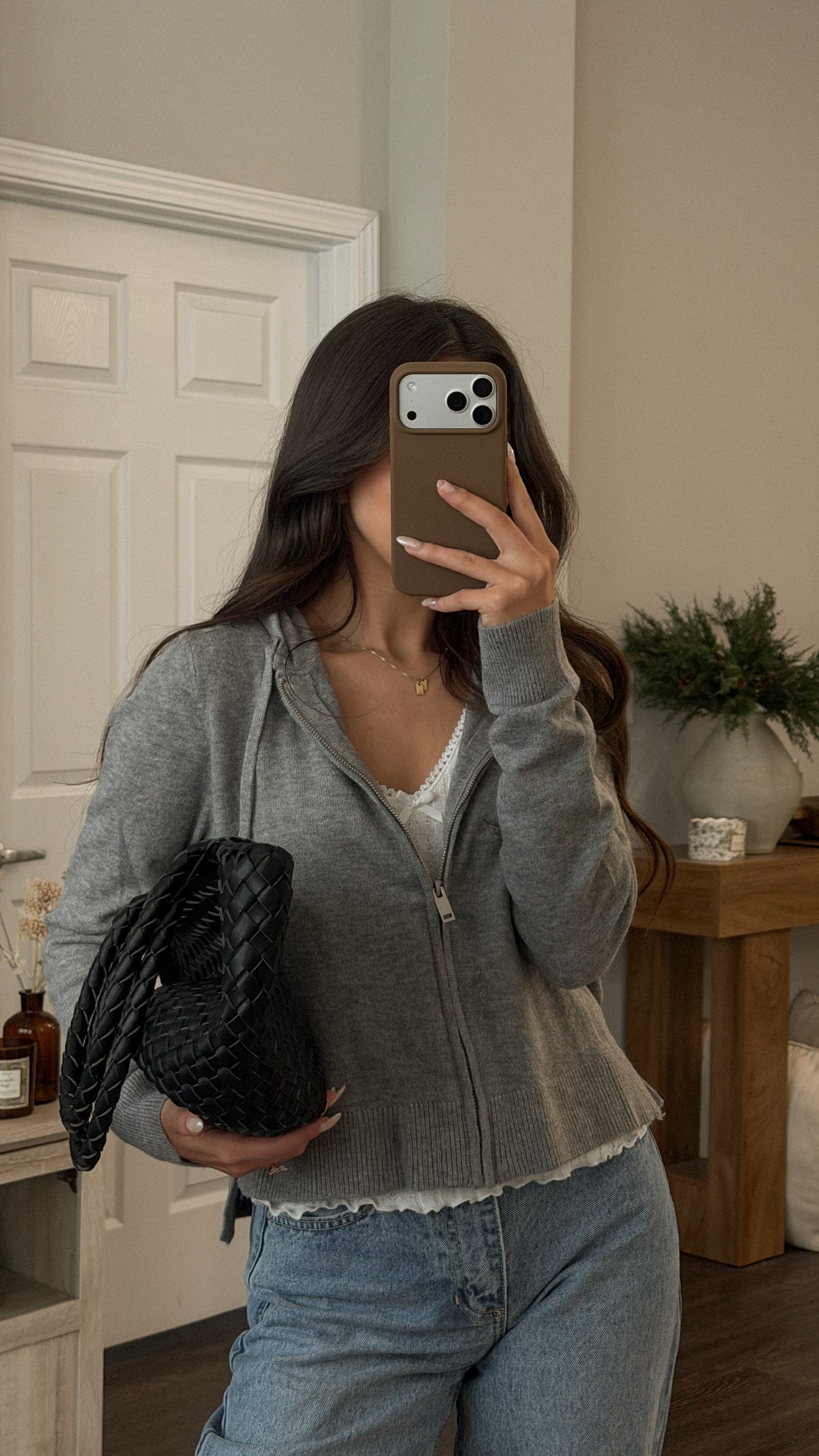 Salem Knit Zip Up (Grey)