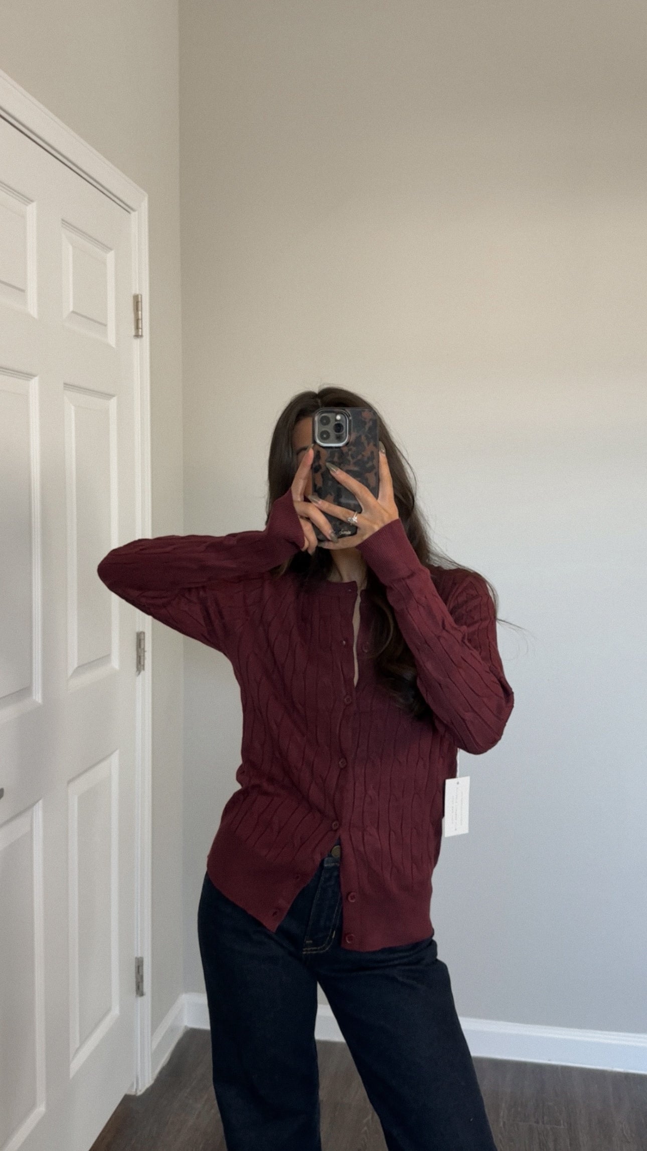 Nora Cardigan (Burgundy)