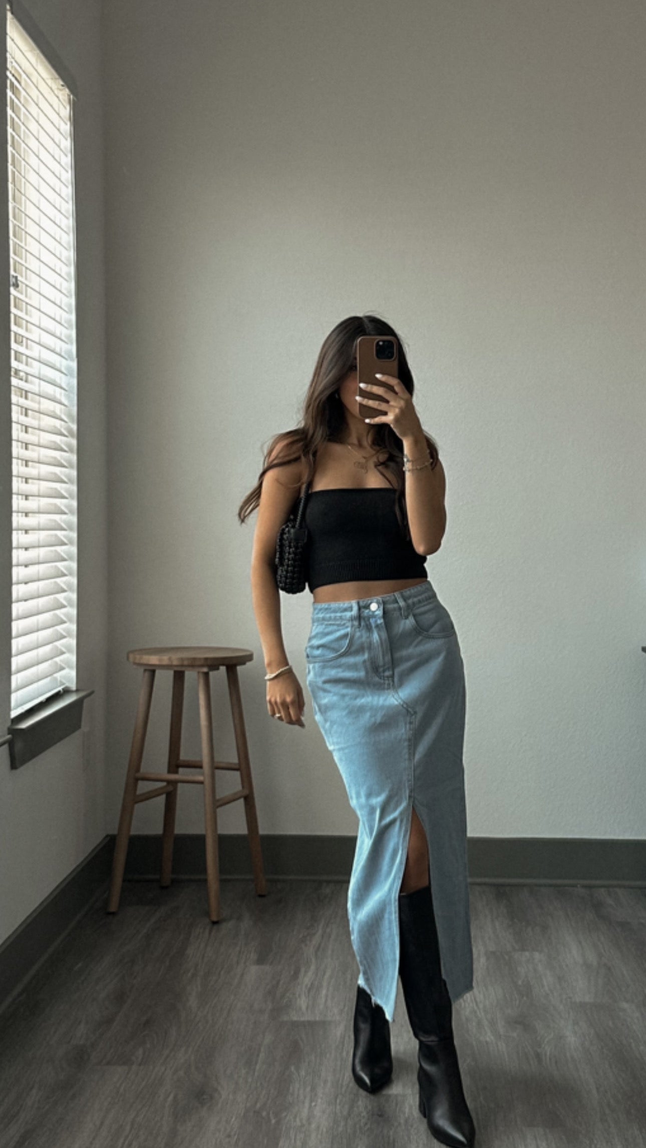 Devin Denim Skirt - FINAL SALE