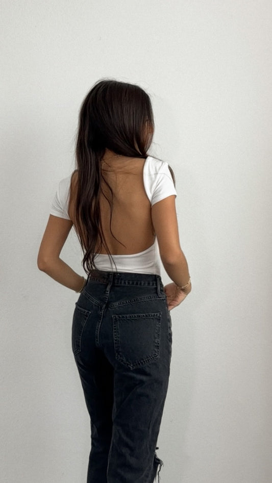 Rylee Open back tee-FINAL SALE