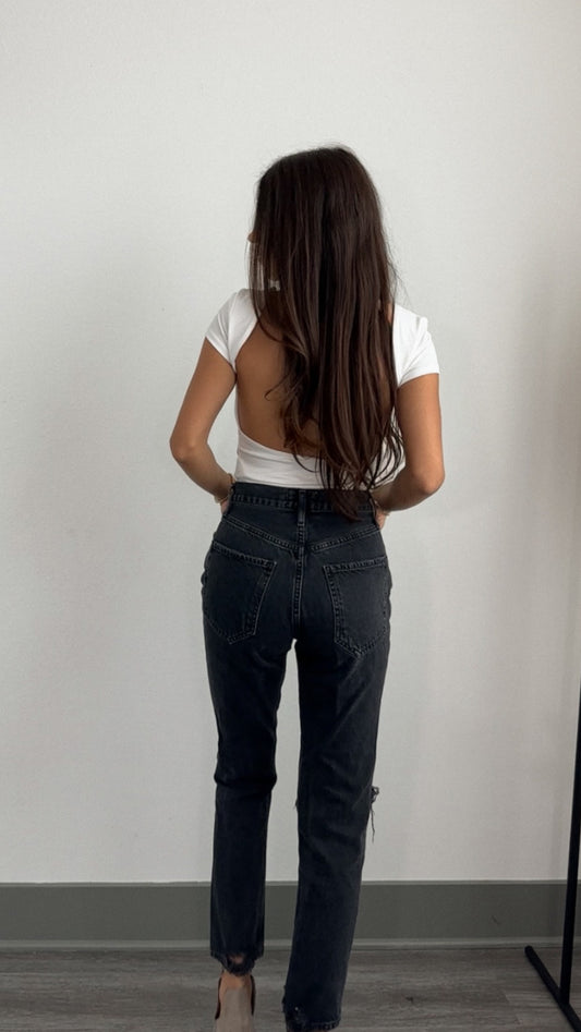 Rylee Open back tee-FINAL SALE