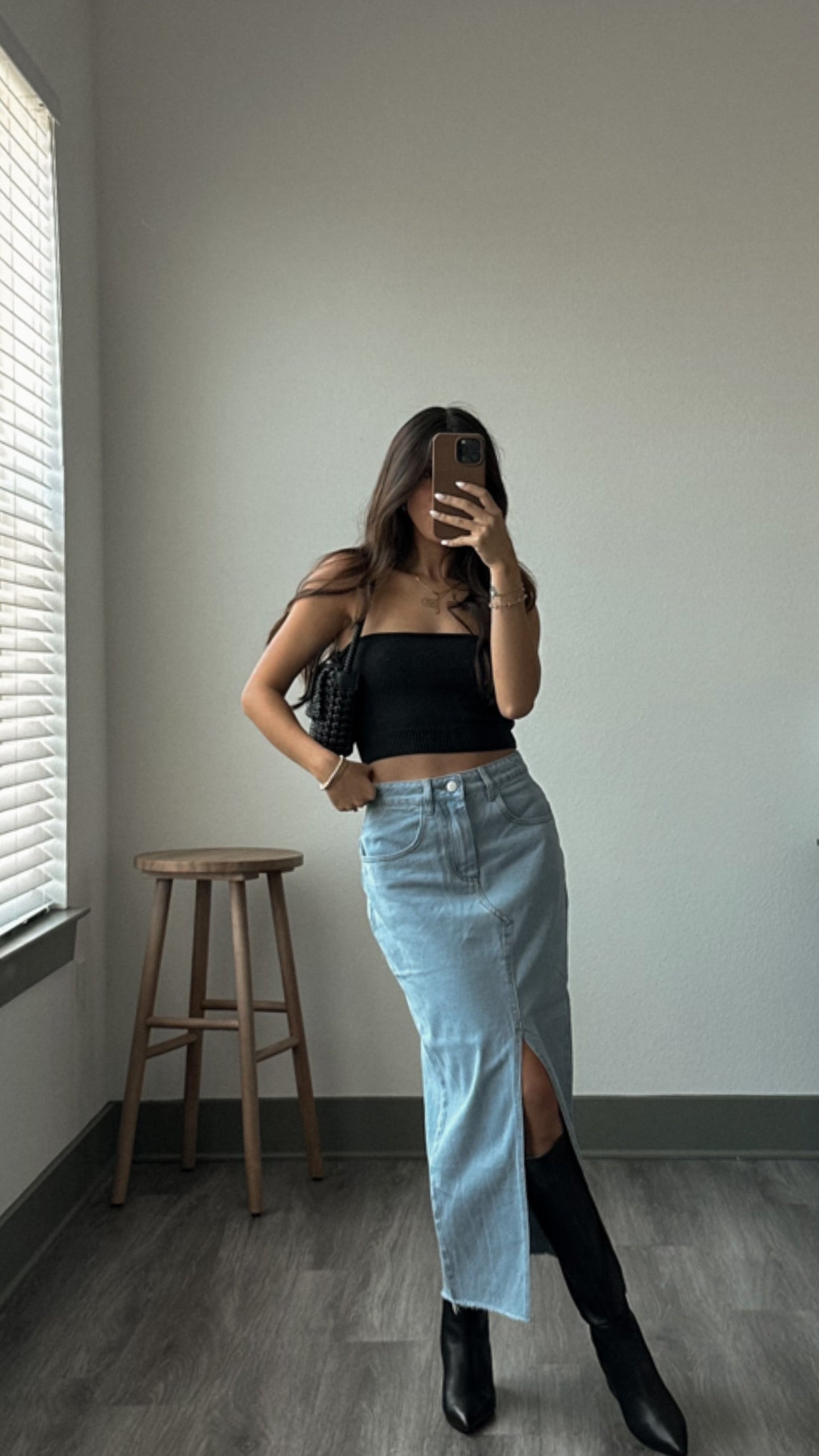 Devin Denim Skirt - FINAL SALE