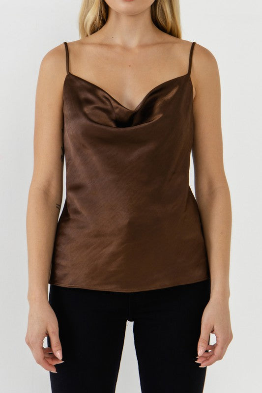 Jasmine satin top - FINAL SALE