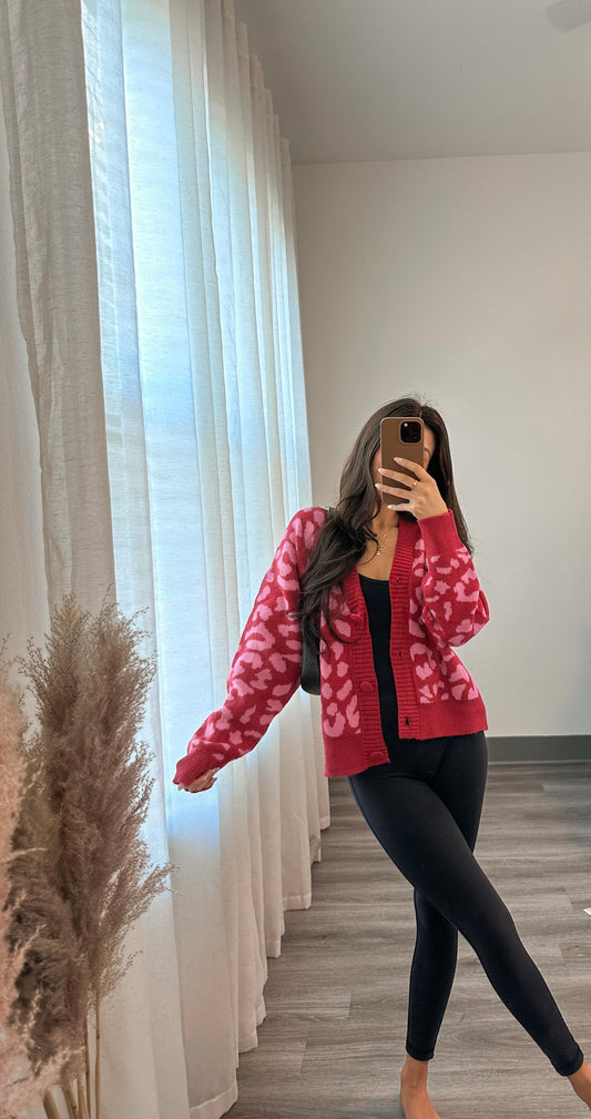 Valerie Leopard Cardigan-FINAL SALE