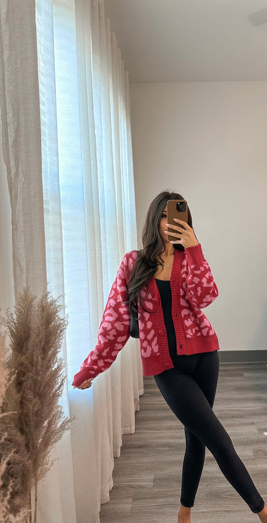 Valerie Leopard Cardigan-FINAL SALE